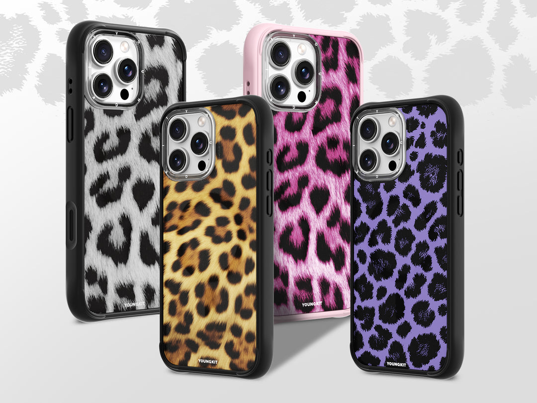قاب Youngkit یانگ کیت Leopard Removable Liquid Silicone Magsafe Iphone (G)