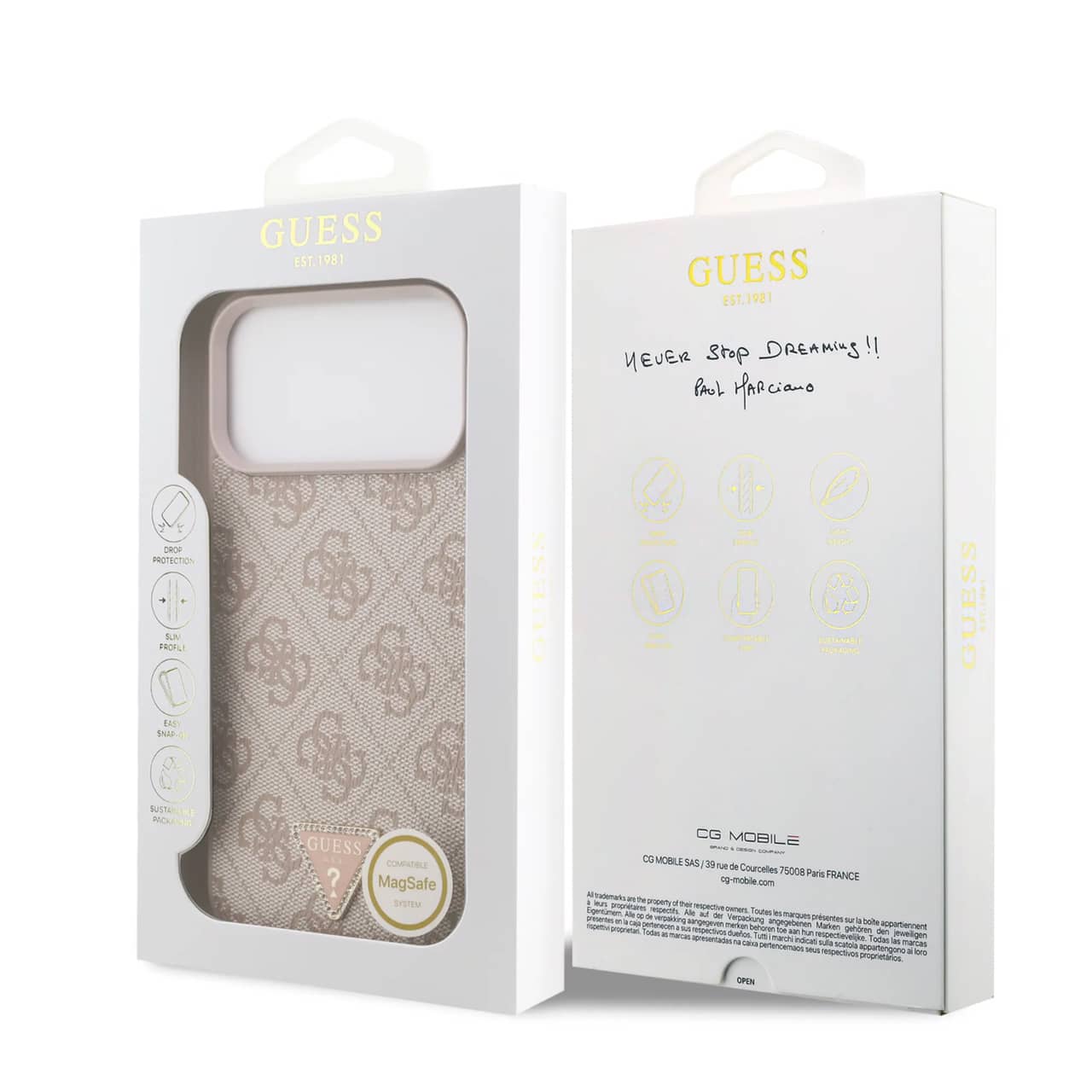 قاب Guess magsafe New 4G Triangle Case For Iphone (G)