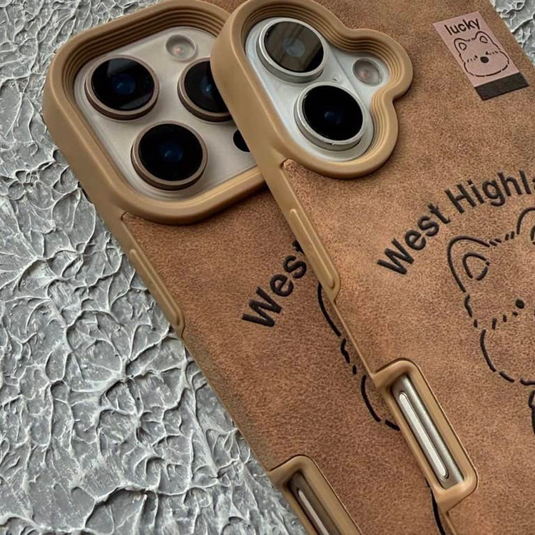 قاب مخملی سگ West Highland وست هایلند آیفون (G)