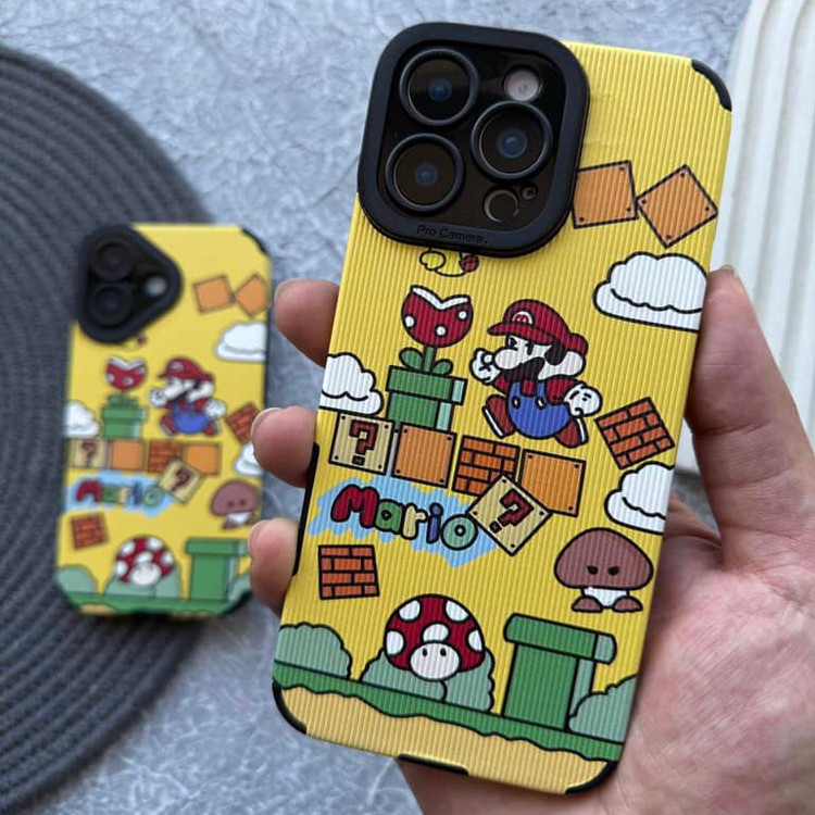 قاب کبریتی سوپر ماریو Super Mario زرد آیفون (G)