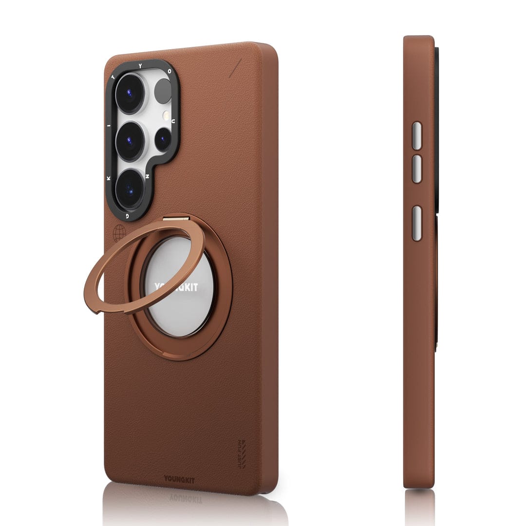 قاب Youngkit یانگ کیت Leather 360° Rotation Ring Stand Case Magsafe سامسونگ Samsung (G)