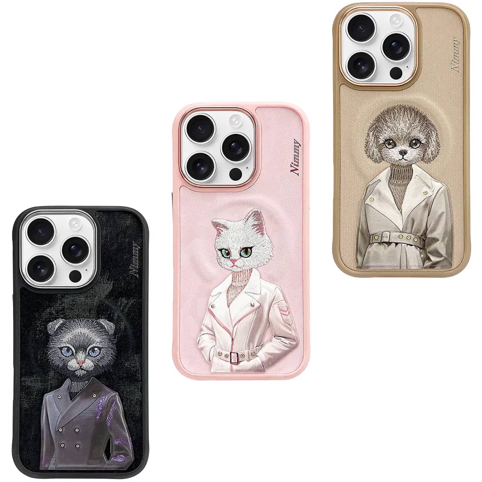 قاب نیمی Nimmy Embroidery Magnetic Case Iphone (G)