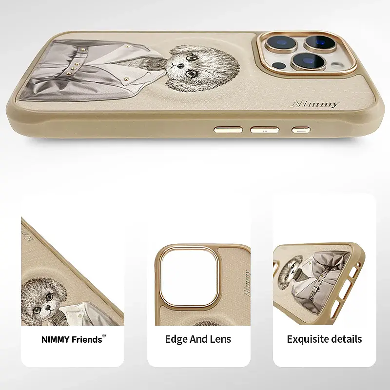 قاب نیمی Nimmy Embroidery Magnetic Case Iphone (G)