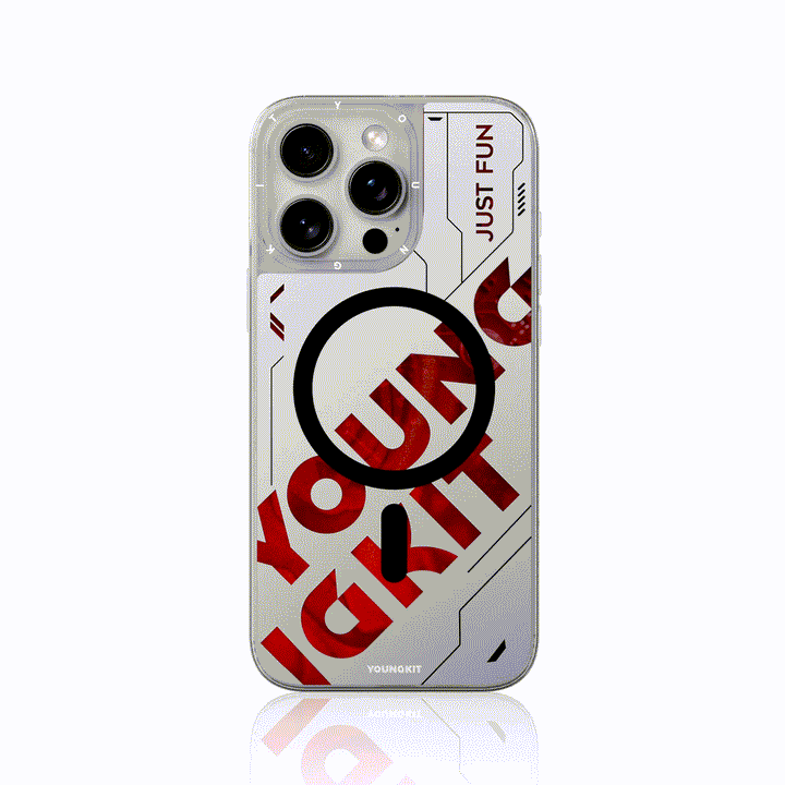 قاب یانگ کیت Youngkit Futiristic Luminous Quicksand Magsafe Iphone (G)