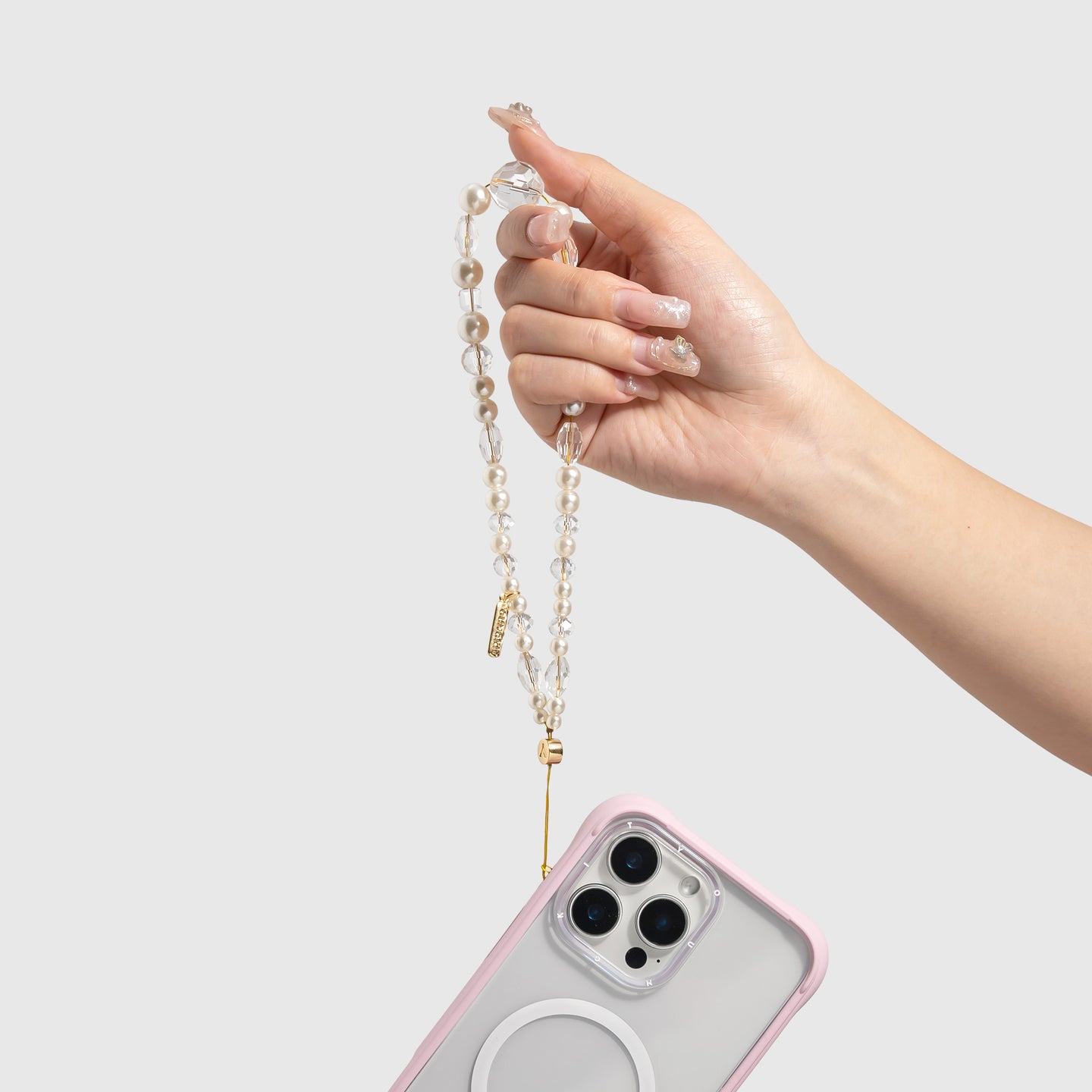 بند لندیارد Youngkit یانگ کیت Crystal + Pearl Phone Charm & Card Combo (G)