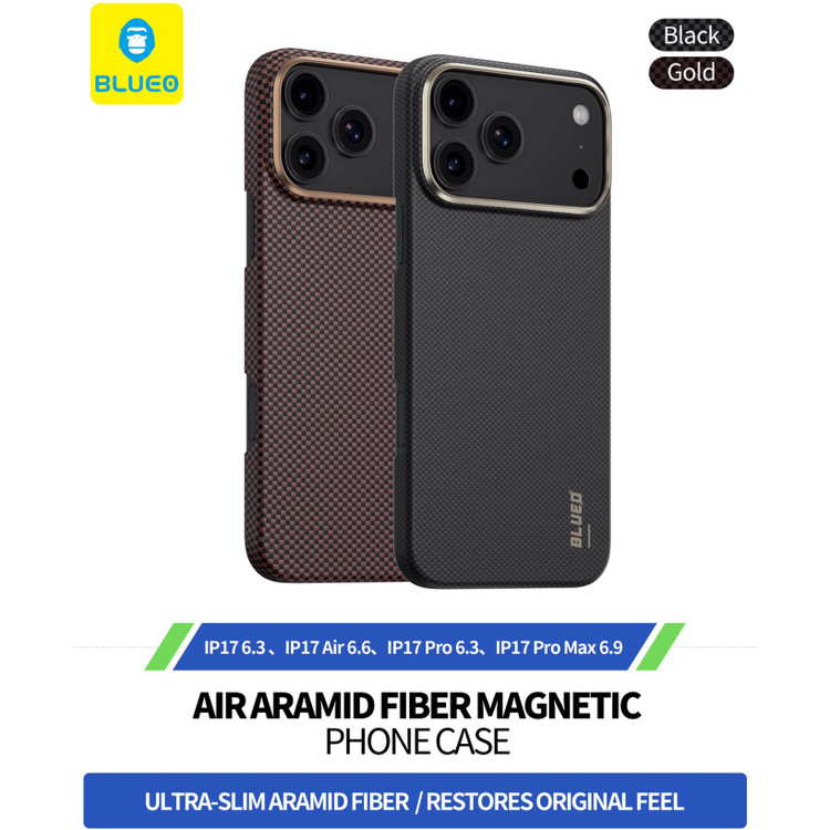 قاب بلو بافت Blueo Plain Weave AIR Aramid Fiber Magnetic Phone Case-600D Iphone (G)