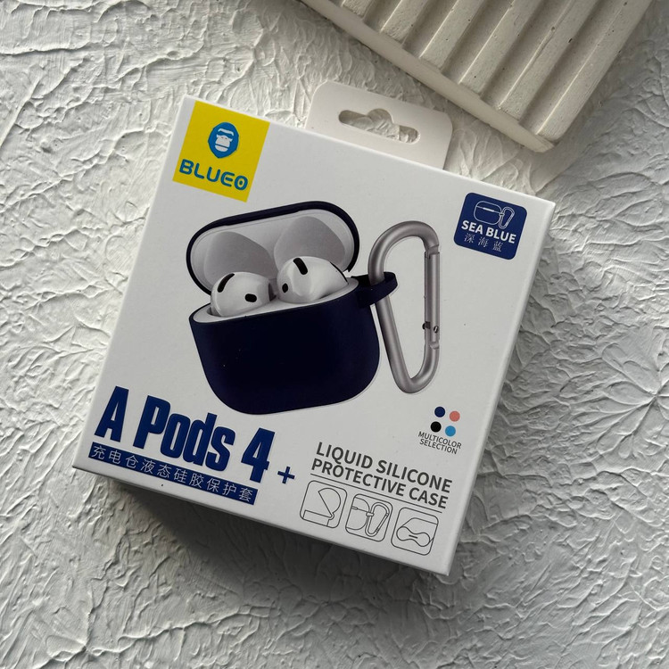 کاور ایرپاد 4 سیلیکونی بلو Blueo Airpod 4 Silicone Cover (G)