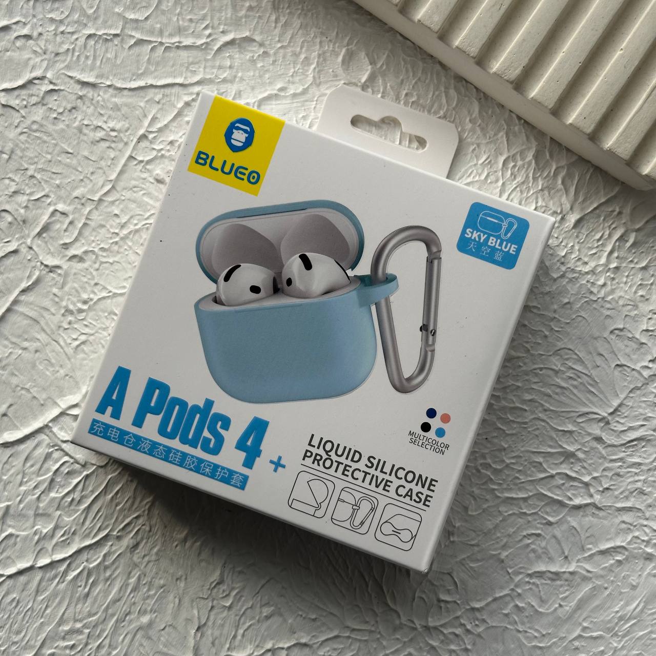 کاور ایرپاد 4 سیلیکونی بلو Blueo Airpod 4 Silicone Cover (G)