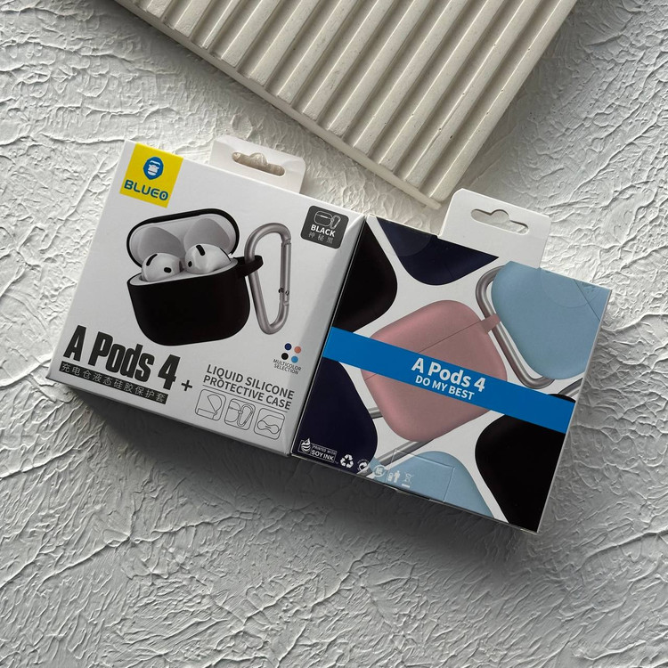 کاور ایرپاد 4 سیلیکونی بلو Blueo Airpod 4 Silicone Cover (G)