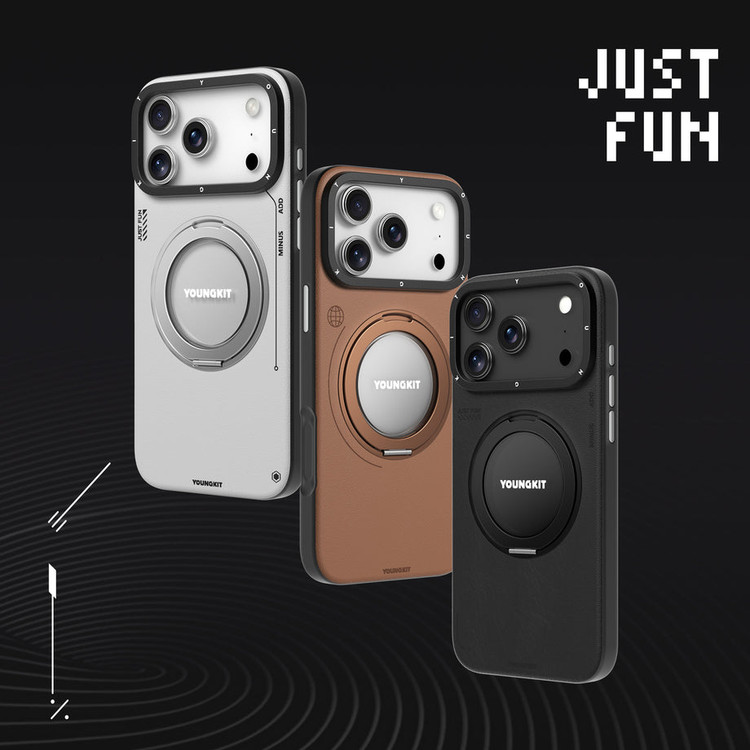 قاب Youngkit یانگ کیت Leather 360 Rotation Ring Stand Case Magsafe آیفون (G)
