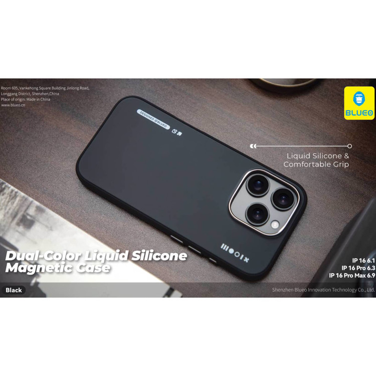 قاب بلو سیلیکونی Blueo DUAL-COLOR LIQUID SILICONE Iphone (G)