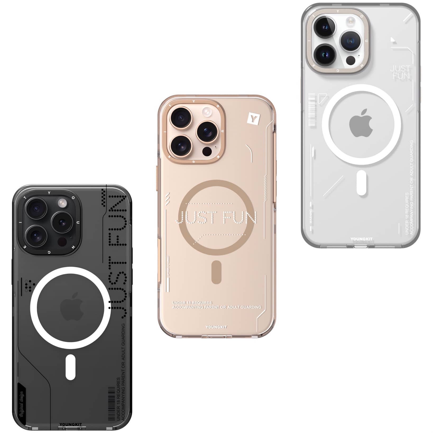 قاب Youngkit یانگ کیت Removable Crystal Non Yellowing Case Magsafe آیفون (G)