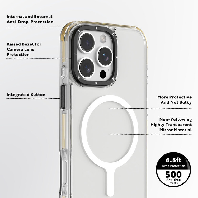 قاب یانگ کیت Youngkit Transparent Crystal Glossy Magsafe Iphone (G)