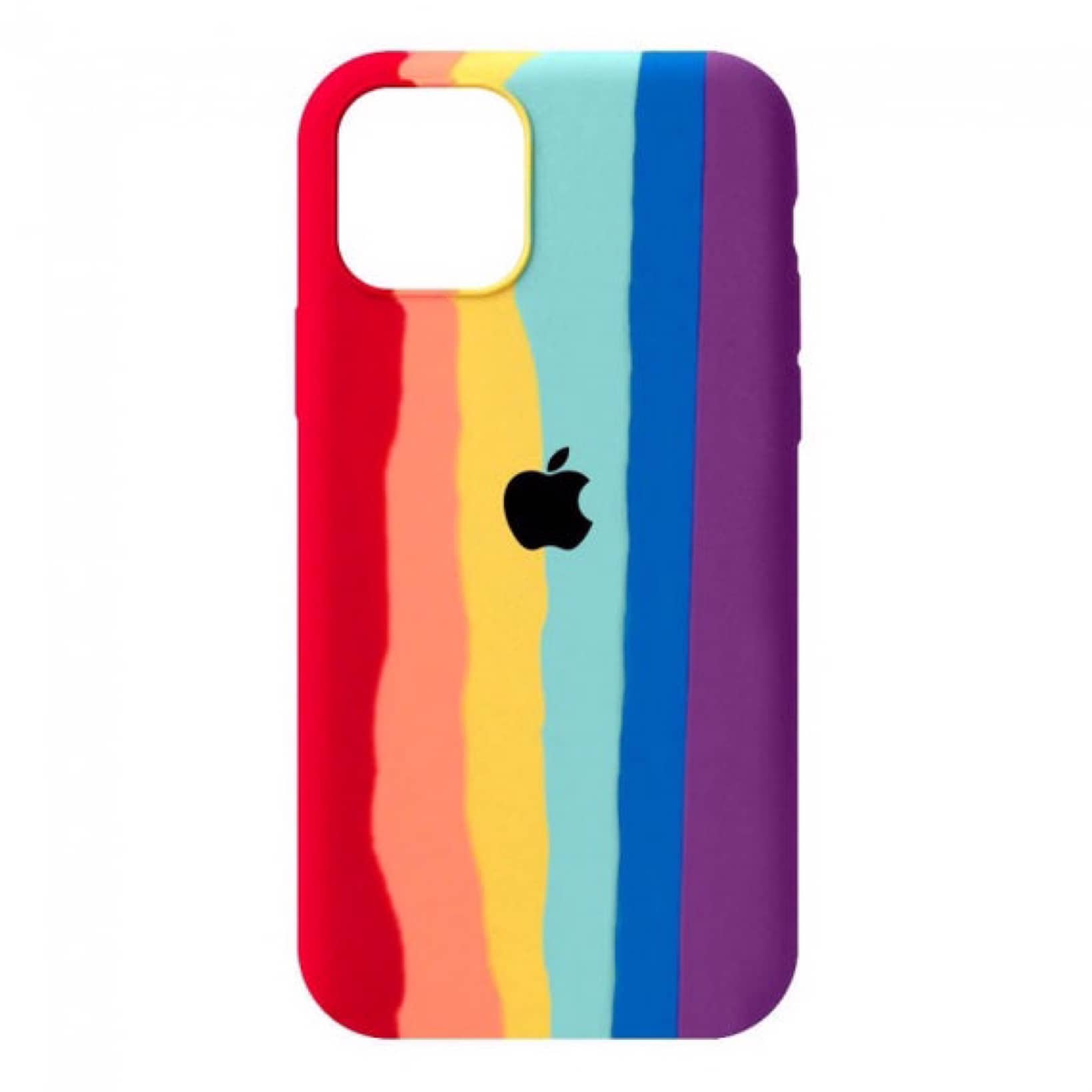 قاب سیلیکون رنگین کمانی iphone (G)