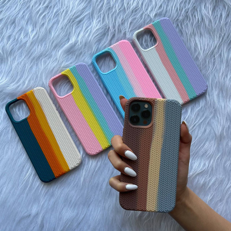 قاب حصیری رنگین کمانی iphone (G)
