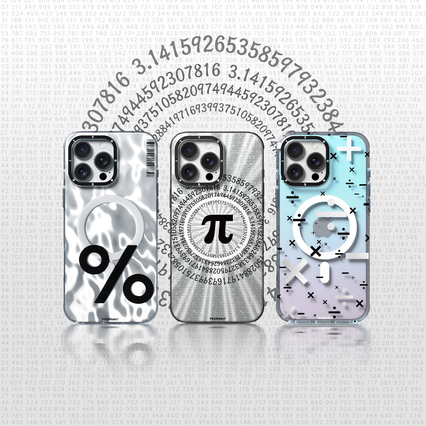 قاب یانگ کیت Youngkit Color-Changing Number Magsafe Iphone (G)
