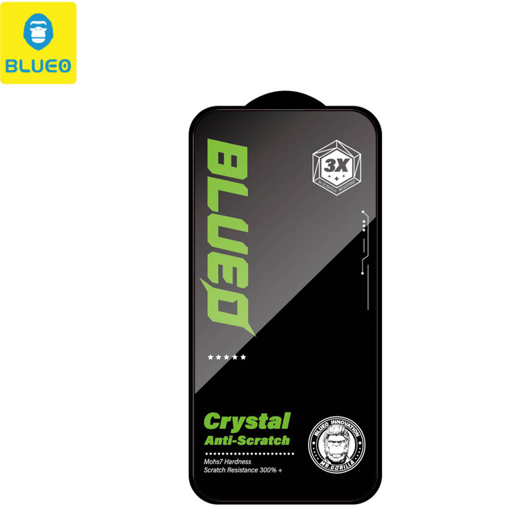 گلس ، محافظ صفحه بلو کریستالی Blueo Crystal Anti-Scratch Tempered Glass Iphone آیفون (G)