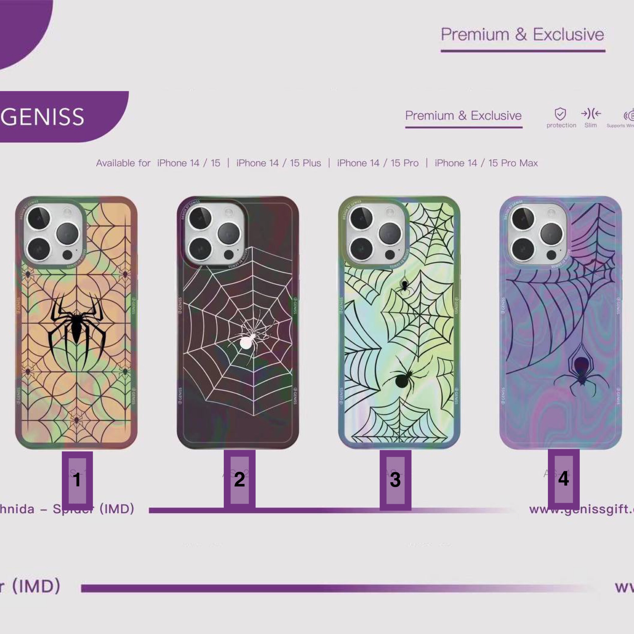 قاب Geniss Spider Series Apple iphone 15promax (G)