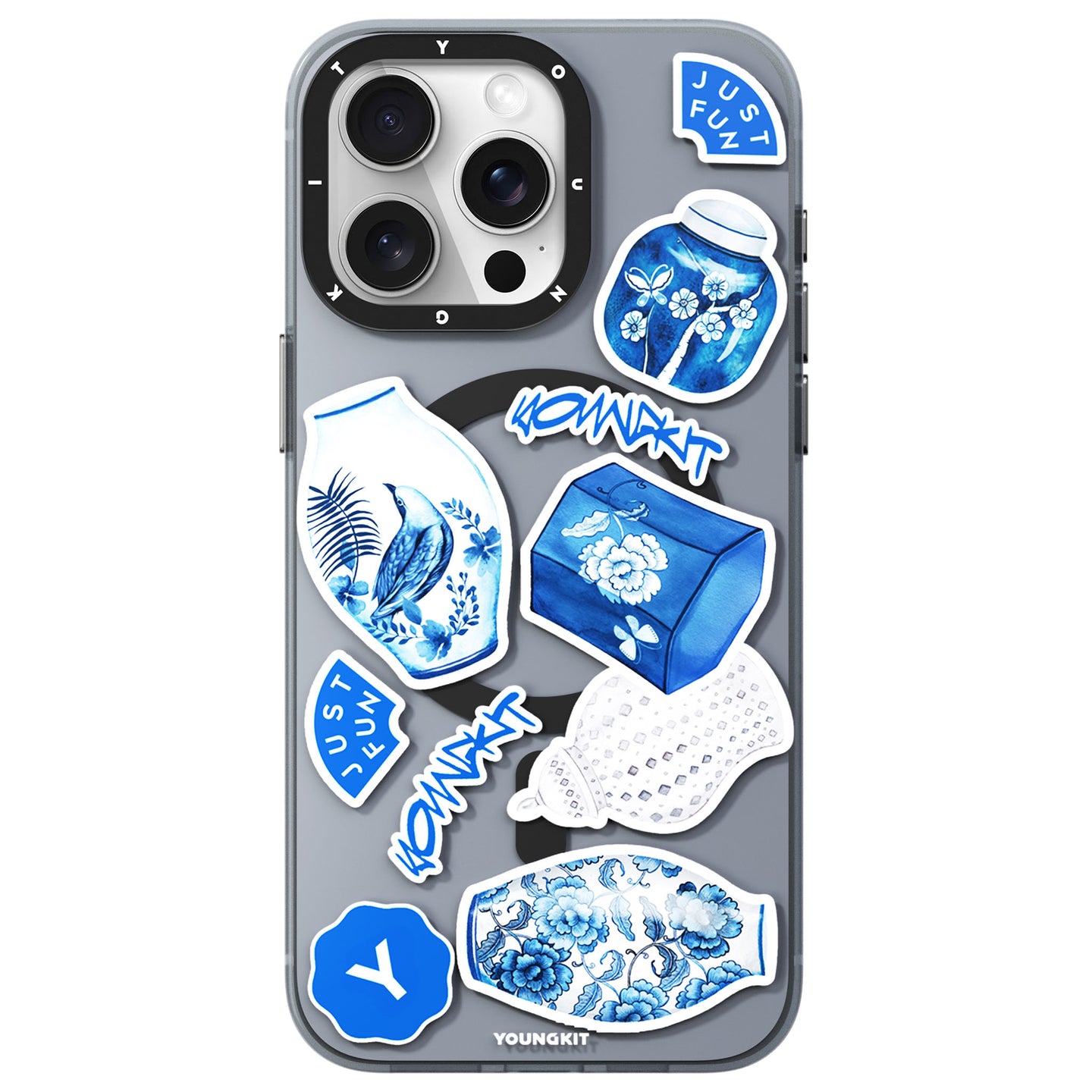 قاب یانگ کیت Youngkit Porcelain Blossom Magsafe Iphone (G)