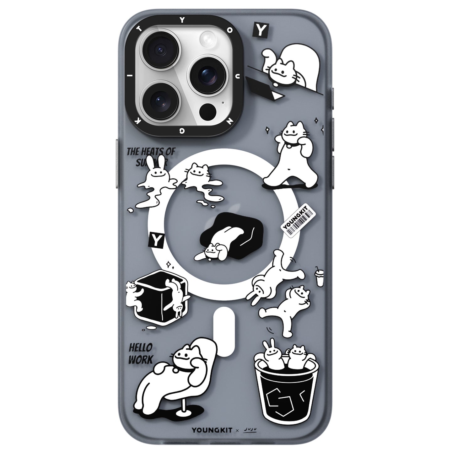 قاب یانگ کیت Youngkit Rabbit and Cat Magsafe Iphone (G)