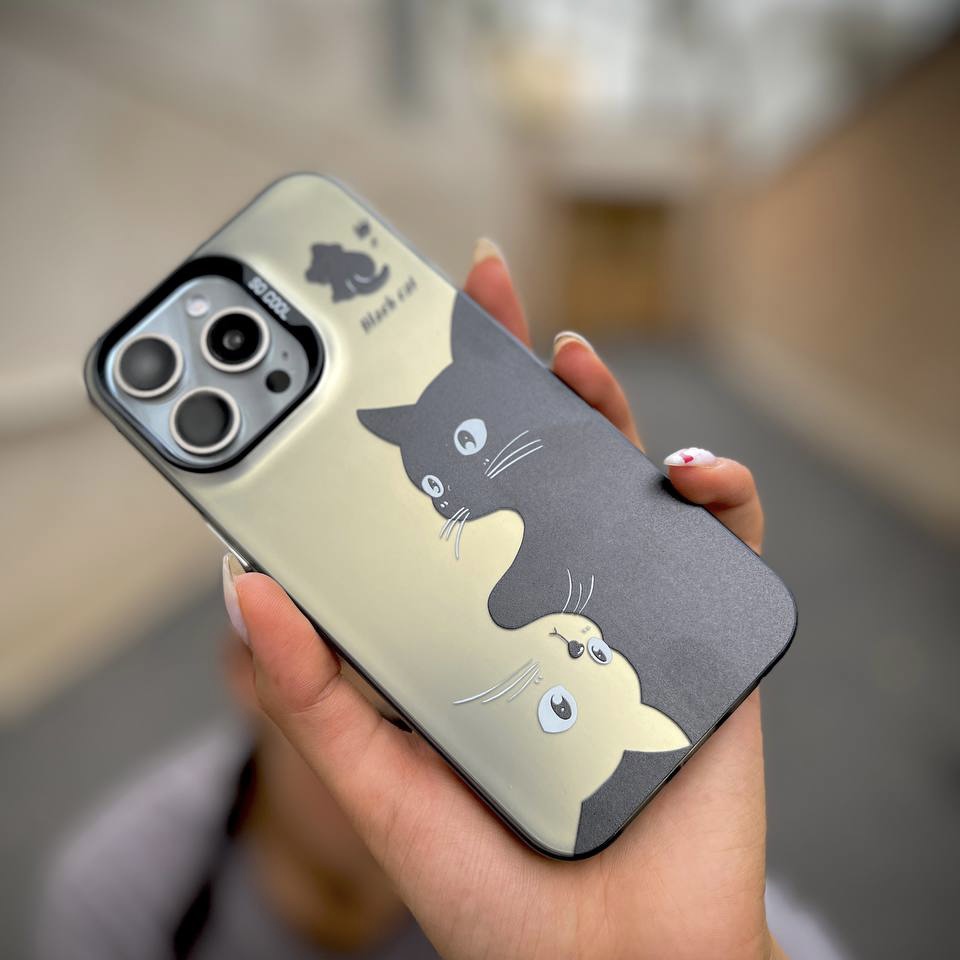 قاب سو کول So Cool گربه سیاه سفید آیفون (G)