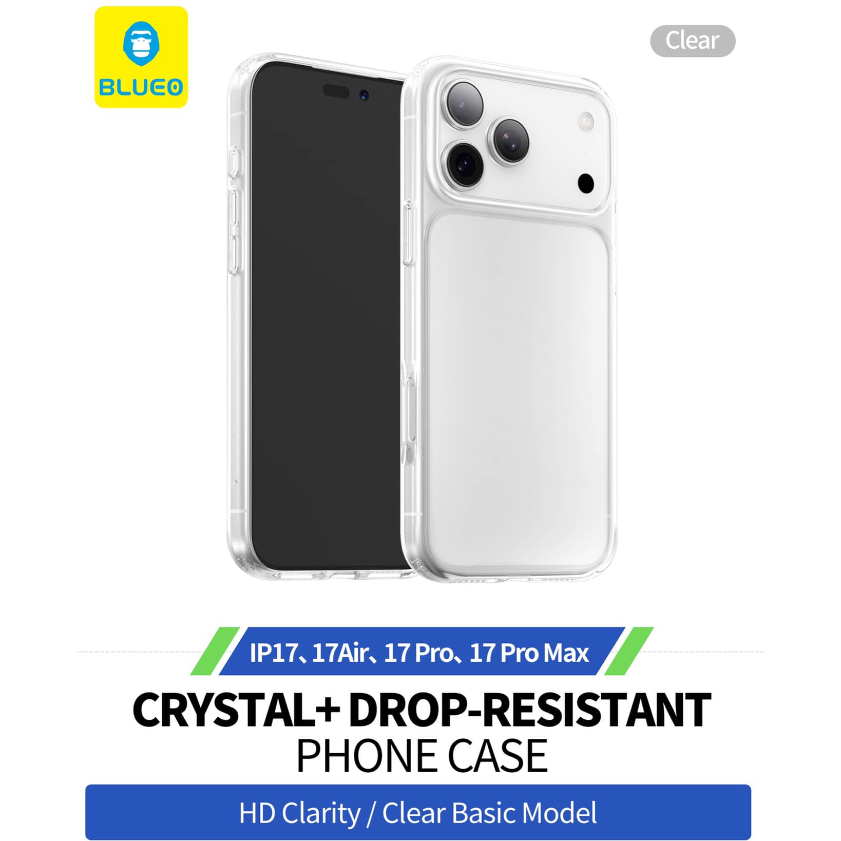 قاب بلو کریستالی Blueo Crystal Drop Resistance No Magnetic Iphone (G)