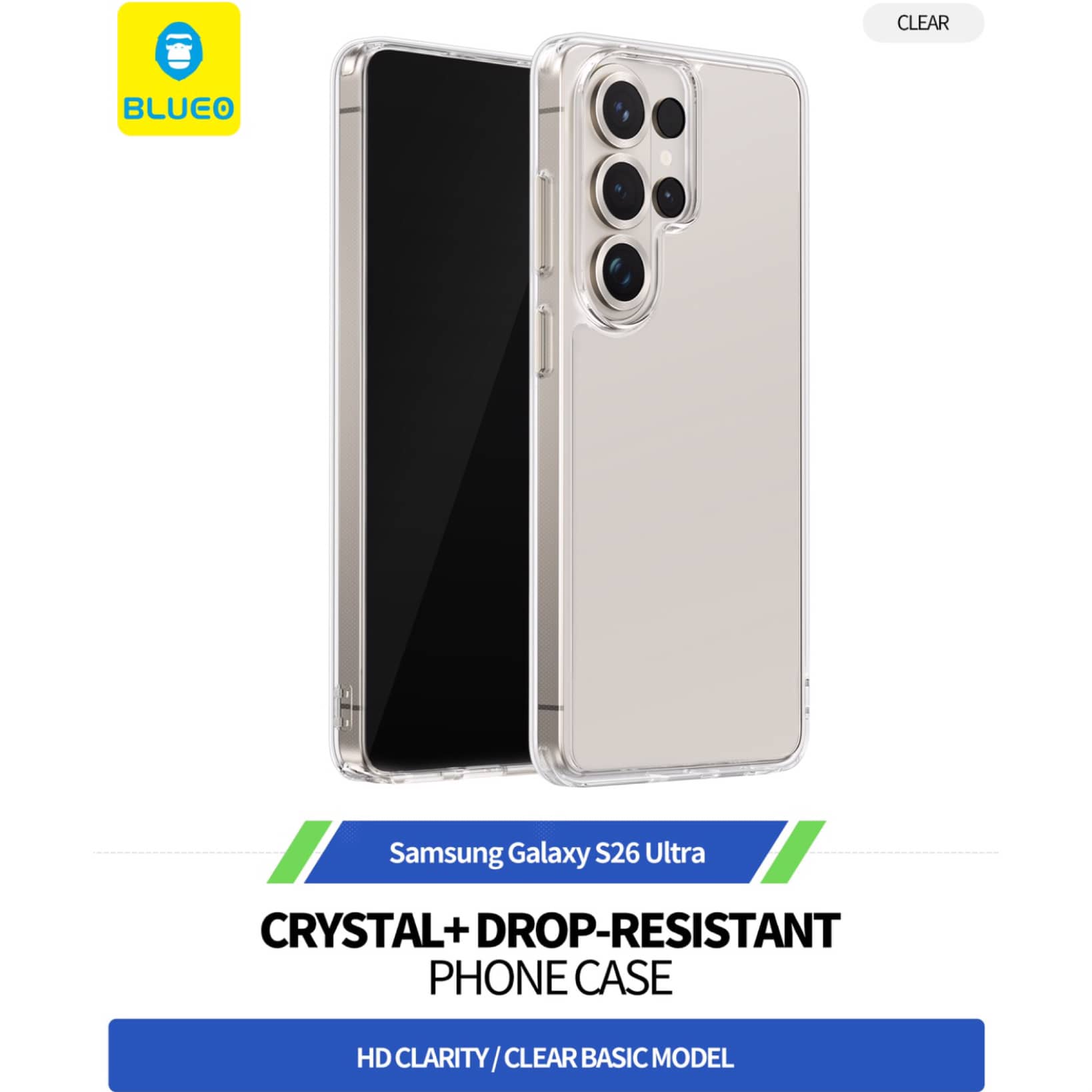 قاب بلو کریستالی Blueo Crystal Drop Resistance No Magnetic Iphone (G)