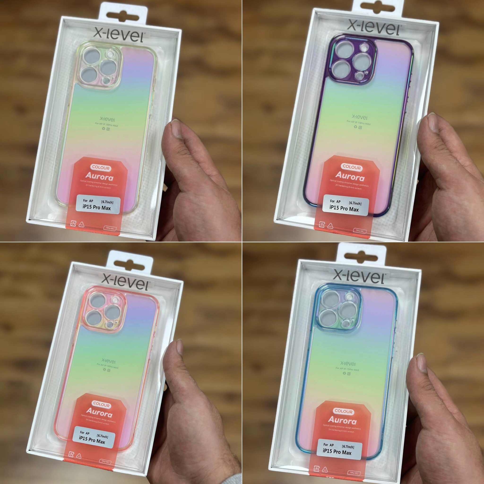قاب X-Level Aurora پشت شفاف ایکس لول آیفون Iphone (G)