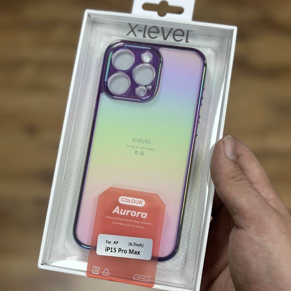 قاب X-Level Aurora پشت شفاف ایکس لول آیفون Iphone (G)