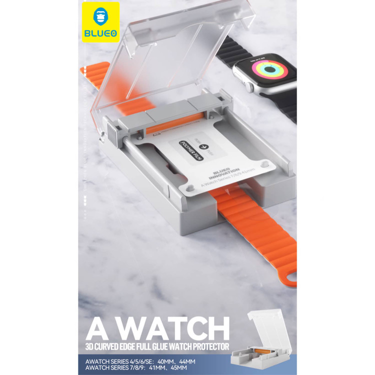 گلس ، محافظ صفحه بلو اپل واچ با کیت نصب اتوماتیک Blueo Apple Watch With Applicator (G)
