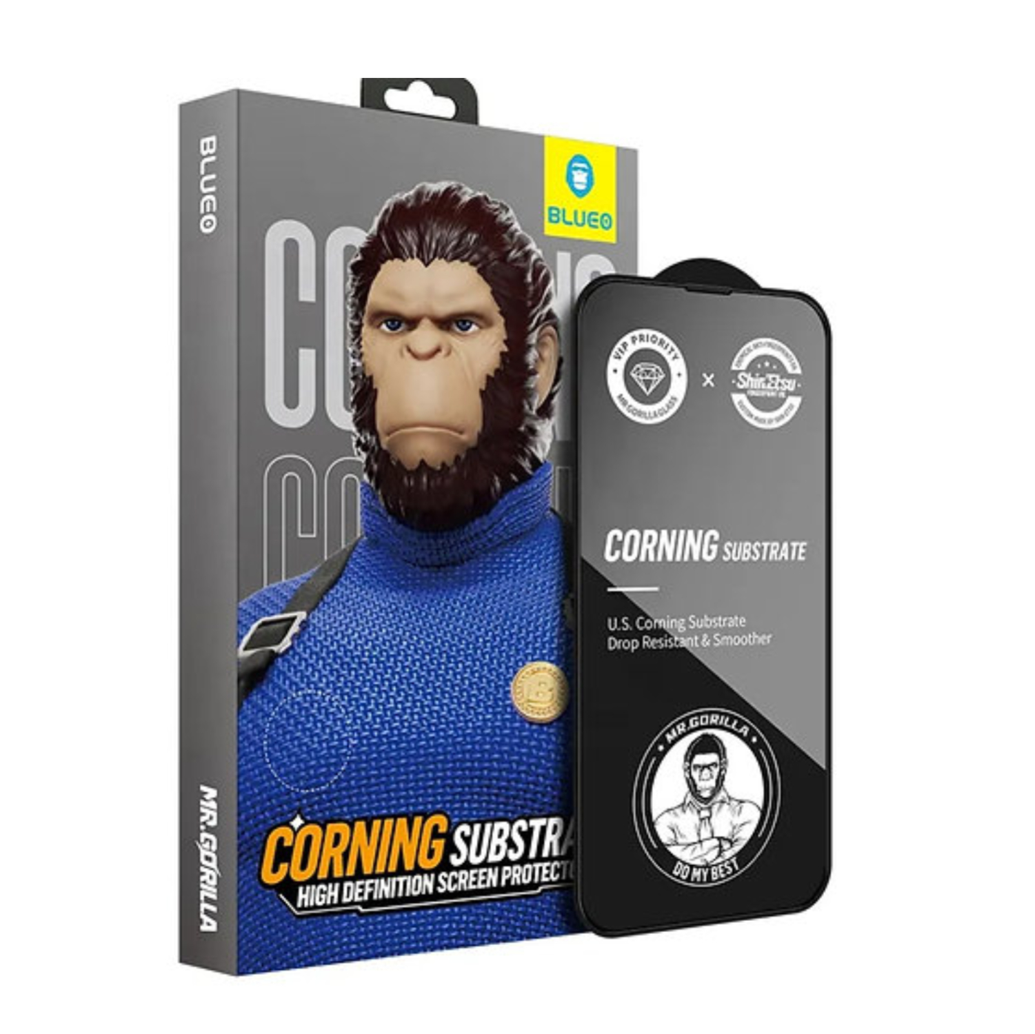 گلس ، محافظ صفحه بلو سه بعدی Blueo Corning Substrate 3D Glass Iphone (G)