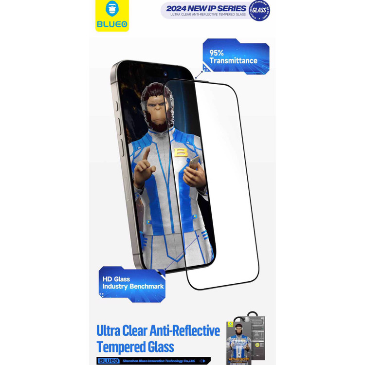 گلس ، محافظ صفحه بلو ضد انعکاس نور Blueo Anti-Reflective AR Glass Samsung (G)