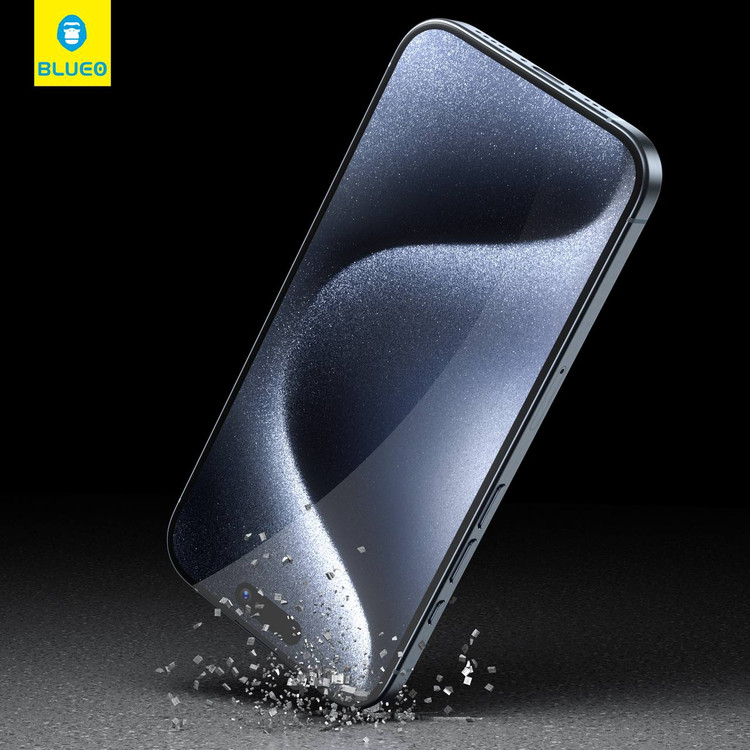 گلس ، محافظ صفحه بلو سه بعدی ایربگ دار Blueo 3D Invisible Airbag Anti Broken Tempered Glass Iphone (G)