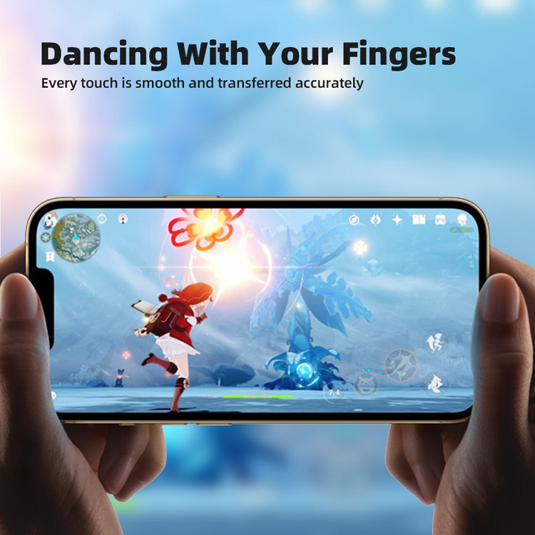 گلس ، محافظ صفحه بلو مات Blueo Full Cover Anti Glare Matte Glass Anti Static Iphone (G)