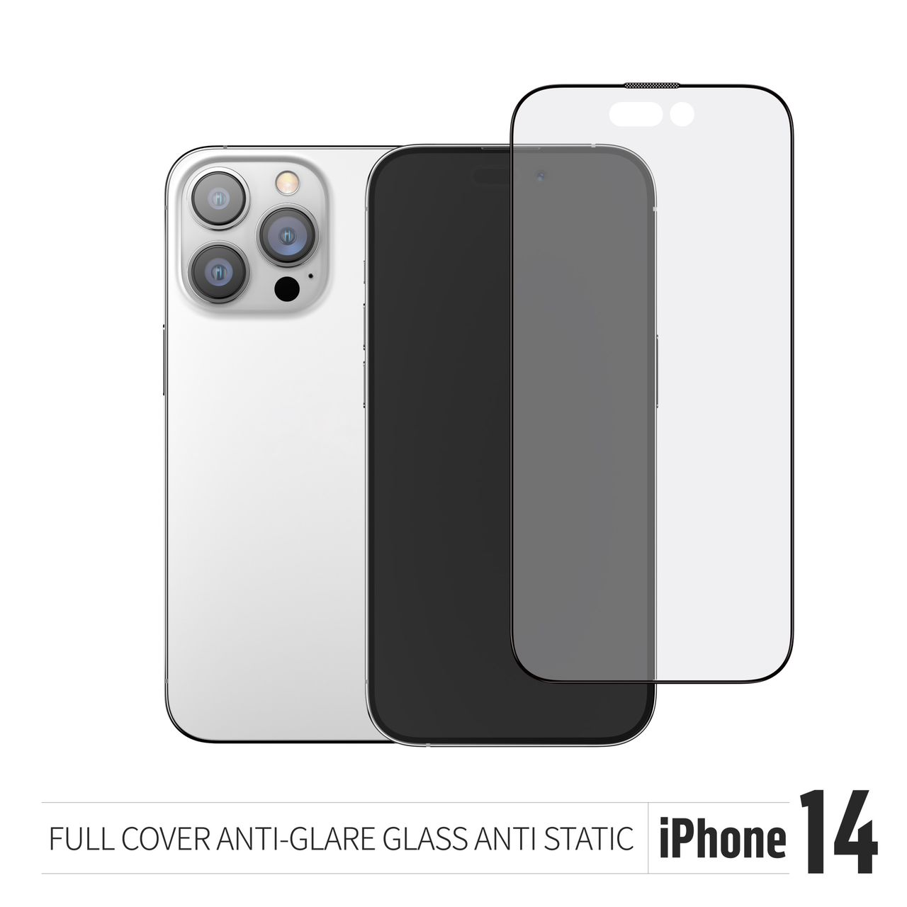 گلس ، محافظ صفحه بلو مات Blueo Full Cover Anti Glare Matte Glass Anti Static Iphone (G)