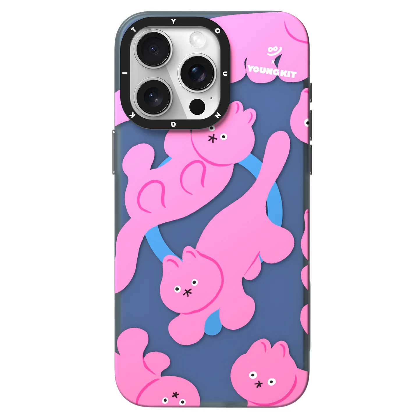 قاب یانگ کیت Youngkit Pink Cat Magsafe Iphone (G)