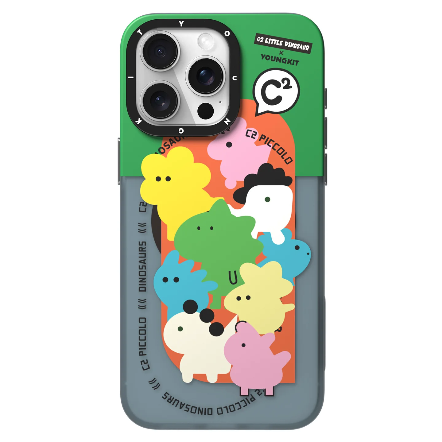 قاب یانگ کیت Youngkit Piccolo Dinosaurs Playful Puzzle Magsafe Iphone (G)