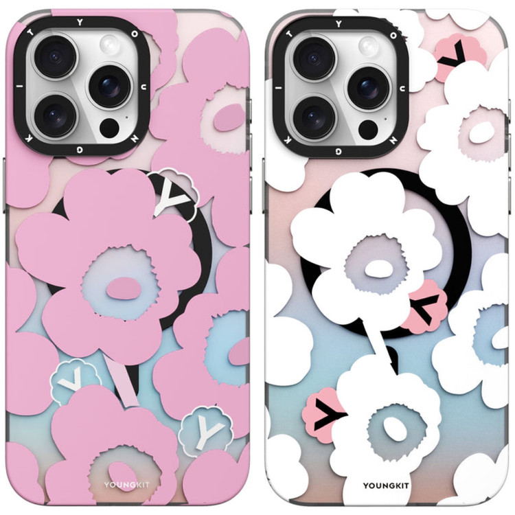 قاب Youngkit یانگ کیت Color Changing Floral Magsafe Series Iphone (G)