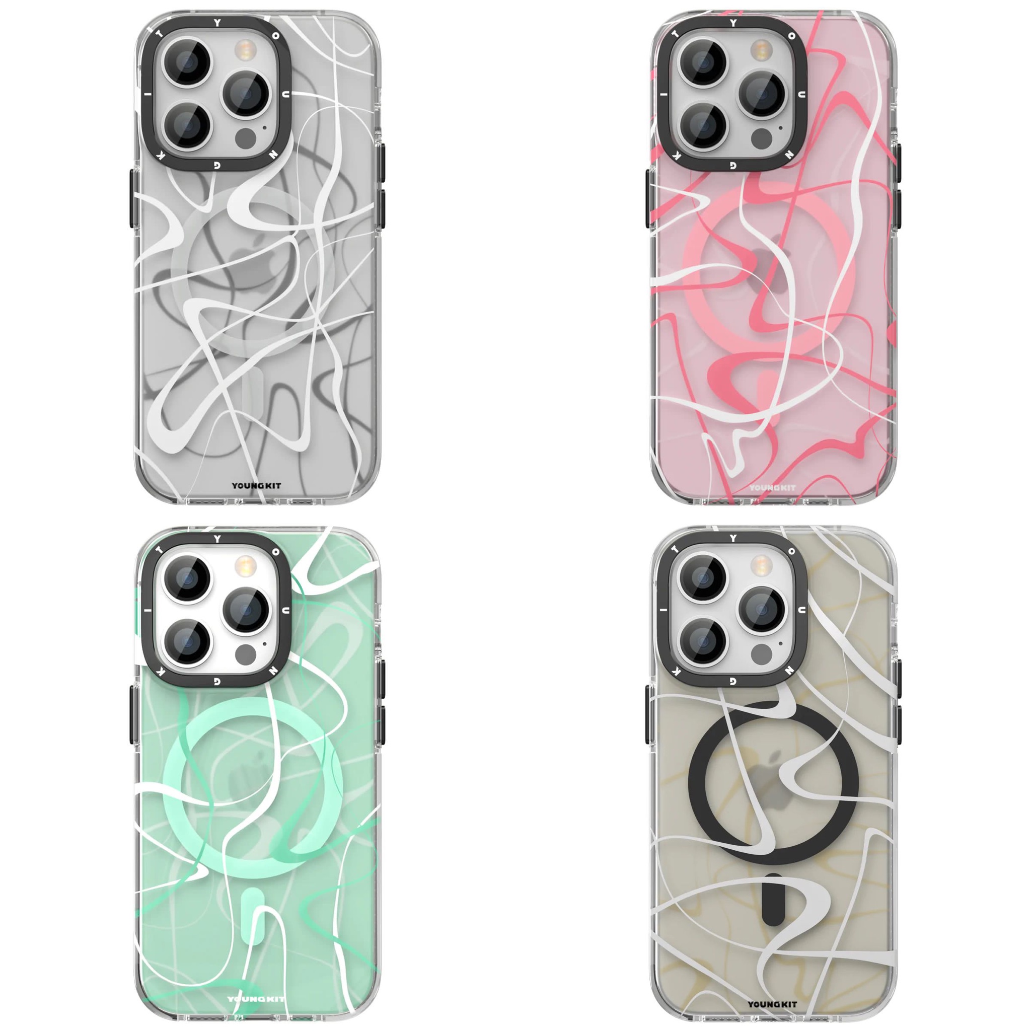 قاب Youngkit یانگ کیت Ink Painting Classic Anti-Drop Impact Series Iphone (G)