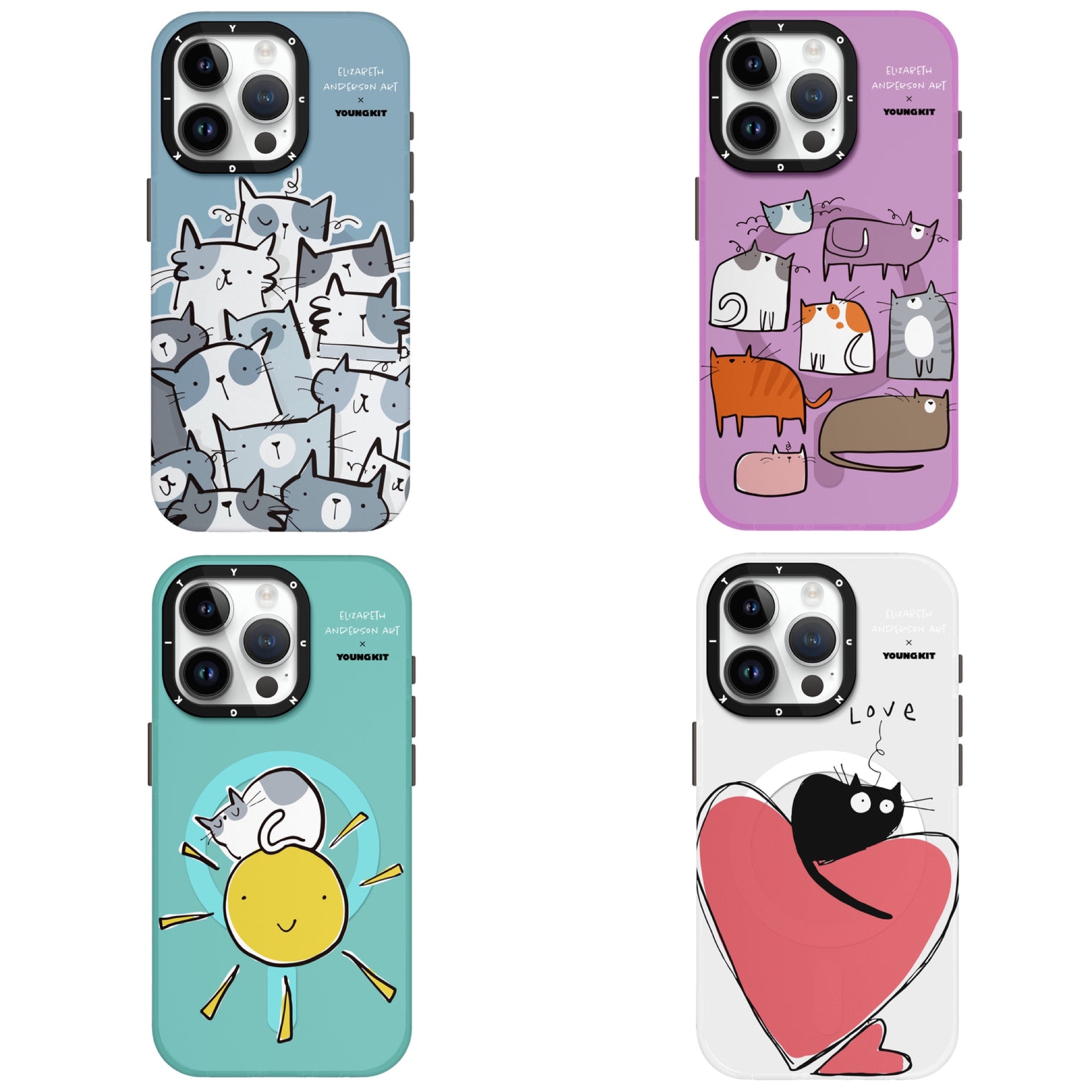قاب Youngkit یانگ کیت Elizabeth Anderson Art Magsafe Series Iphone (G)