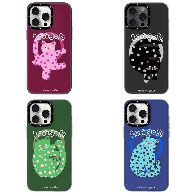 قاب Youngkit یانگ کیت Polka Dot Cat Magsafe Series Iphone (G)