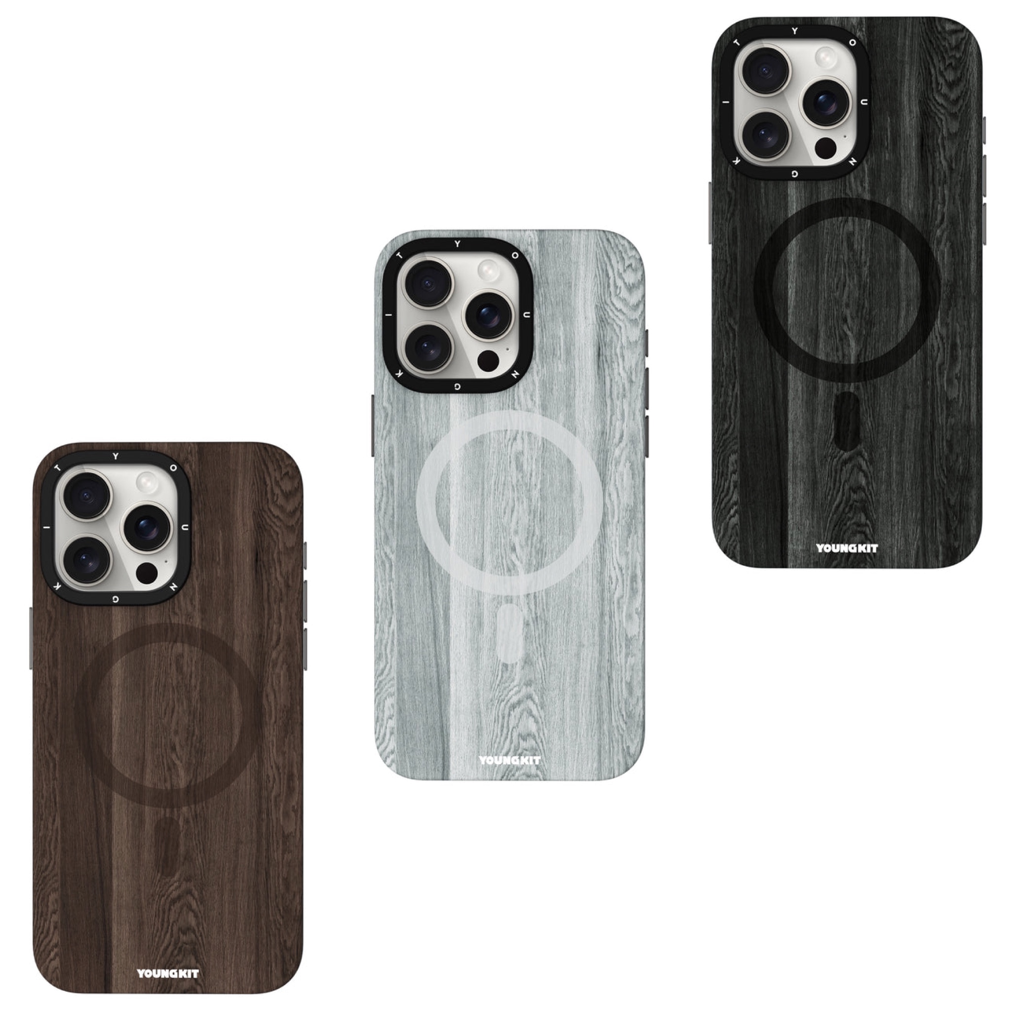 قاب Youngkit یانگ کیت Wooden Texture Magsafe Series Iphone (G)
