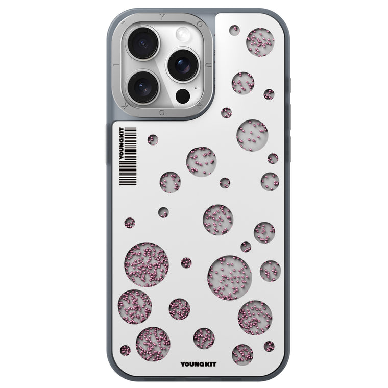 قاب Youngkit یانگ کیت Polka Dots Quicksand Magsafe Series Iphone (G)