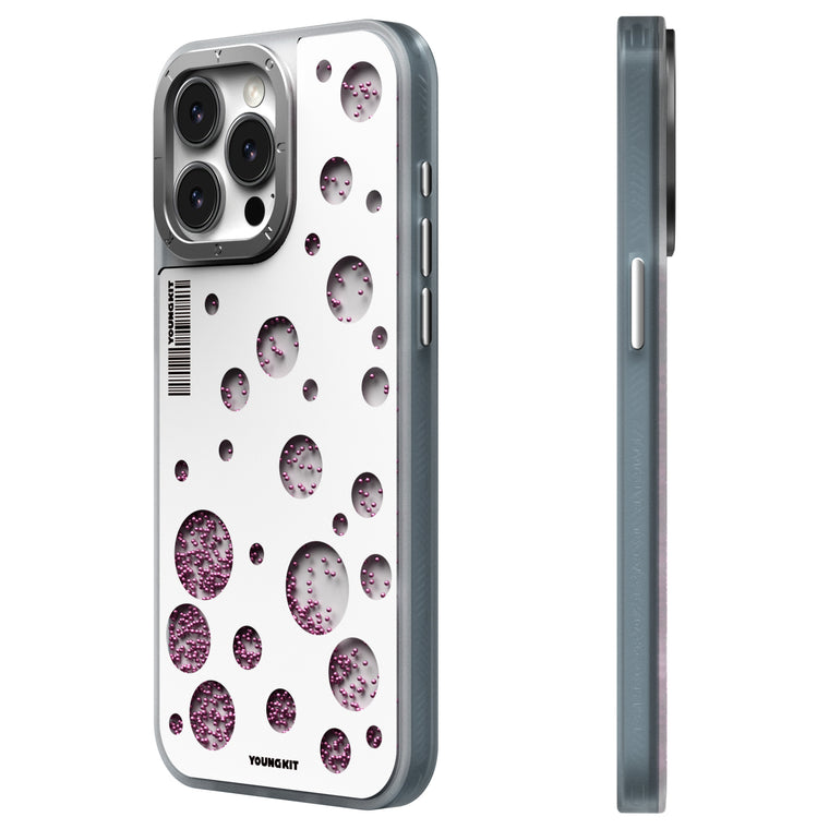 قاب Youngkit یانگ کیت Polka Dots Quicksand Magsafe Series Iphone (G)