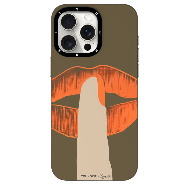 قاب یانگ کیت Youngkit Bemice Orange Vermilion Lips Magsafe Iphone (G)