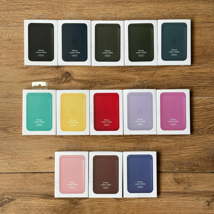 جاکارتی، ولت مگ سیف دار چرمی به همراه آی سی اصلی Wallet MagSafe Leather Place With Original IC (G)