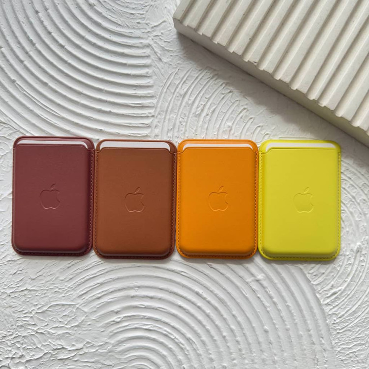 جاکارتی، ولت مگ سیف دار چرمی به همراه آی سی اصلی Wallet MagSafe Leather Place With Original IC (G)