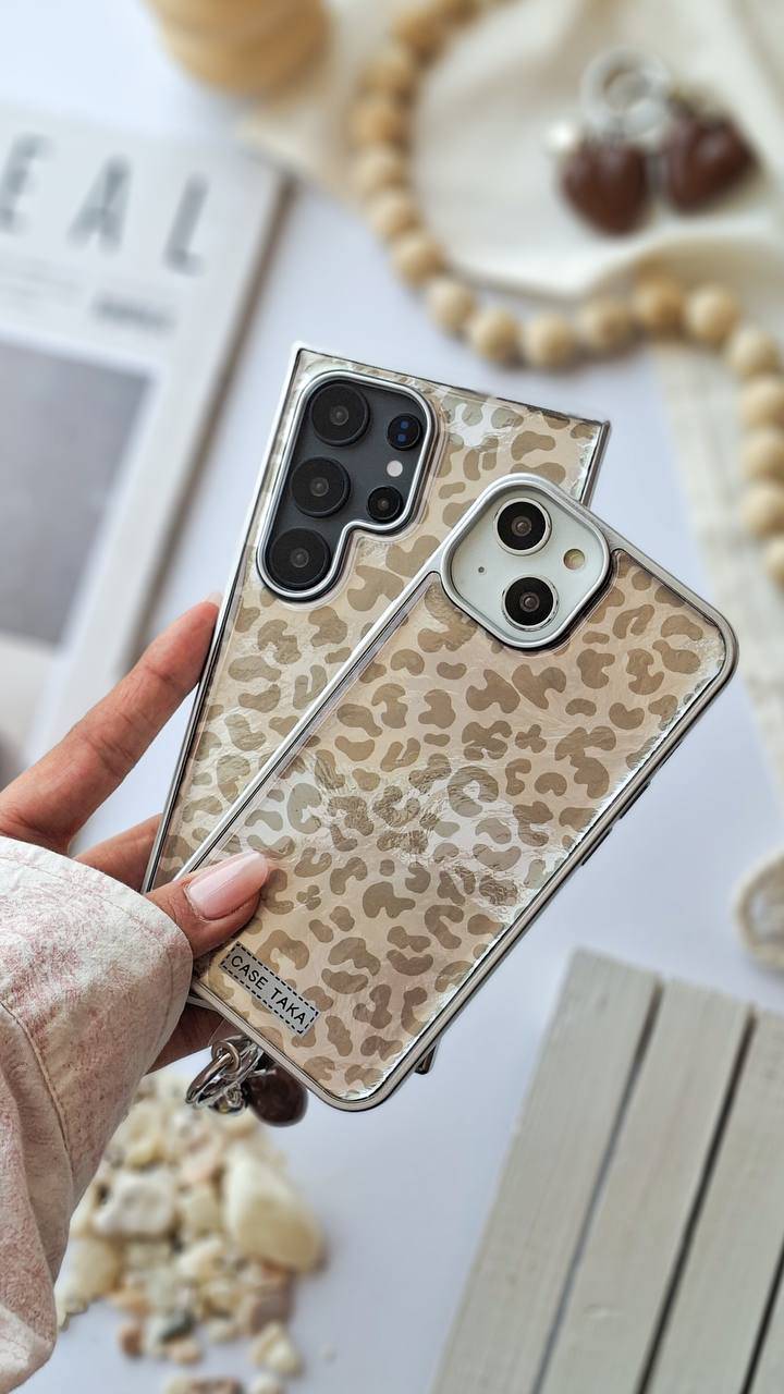 قاب گوشی مدل (00201872 )Gray  Leopard (L)