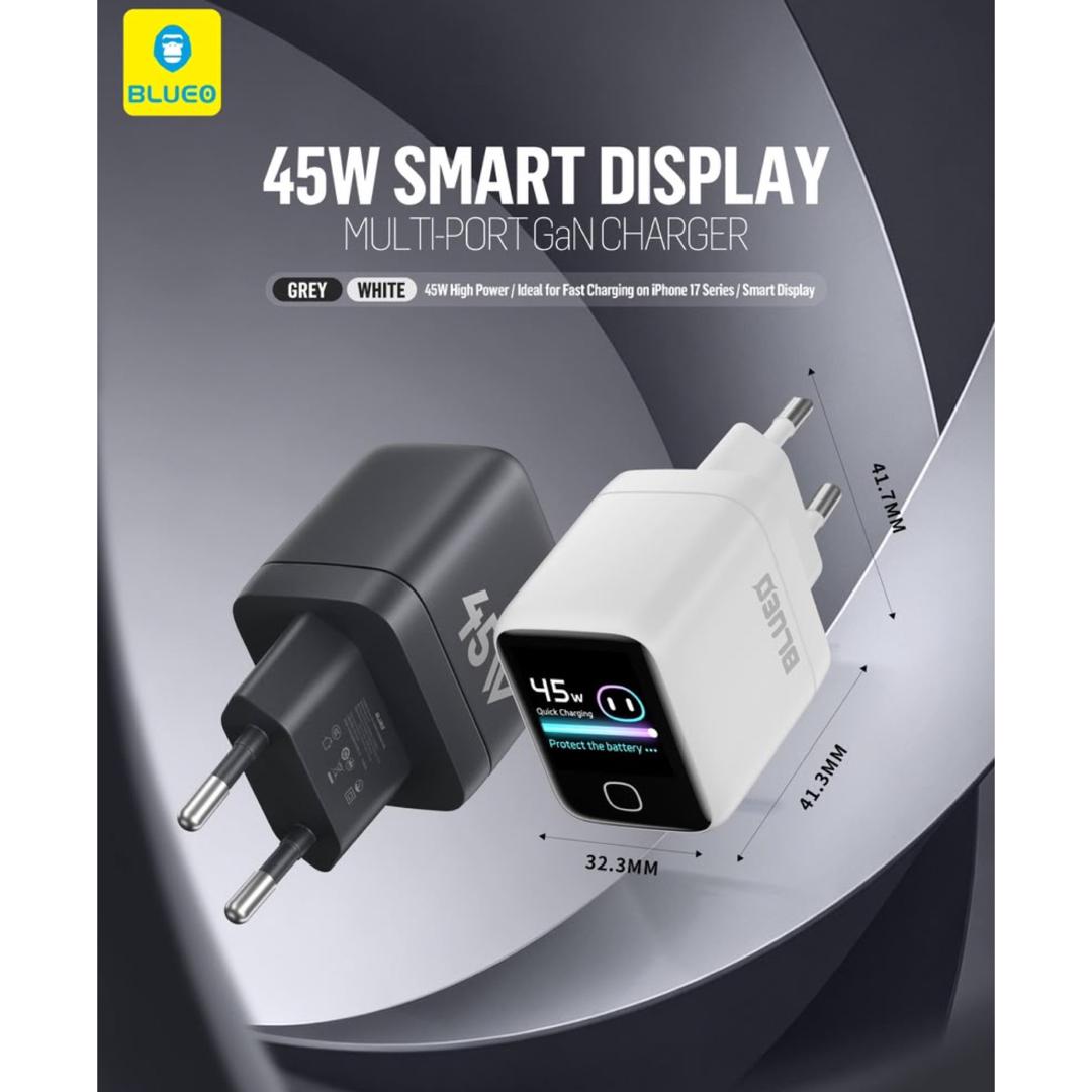 آداپتور بلو Blueo Adaptor45W GAN Charger (G)