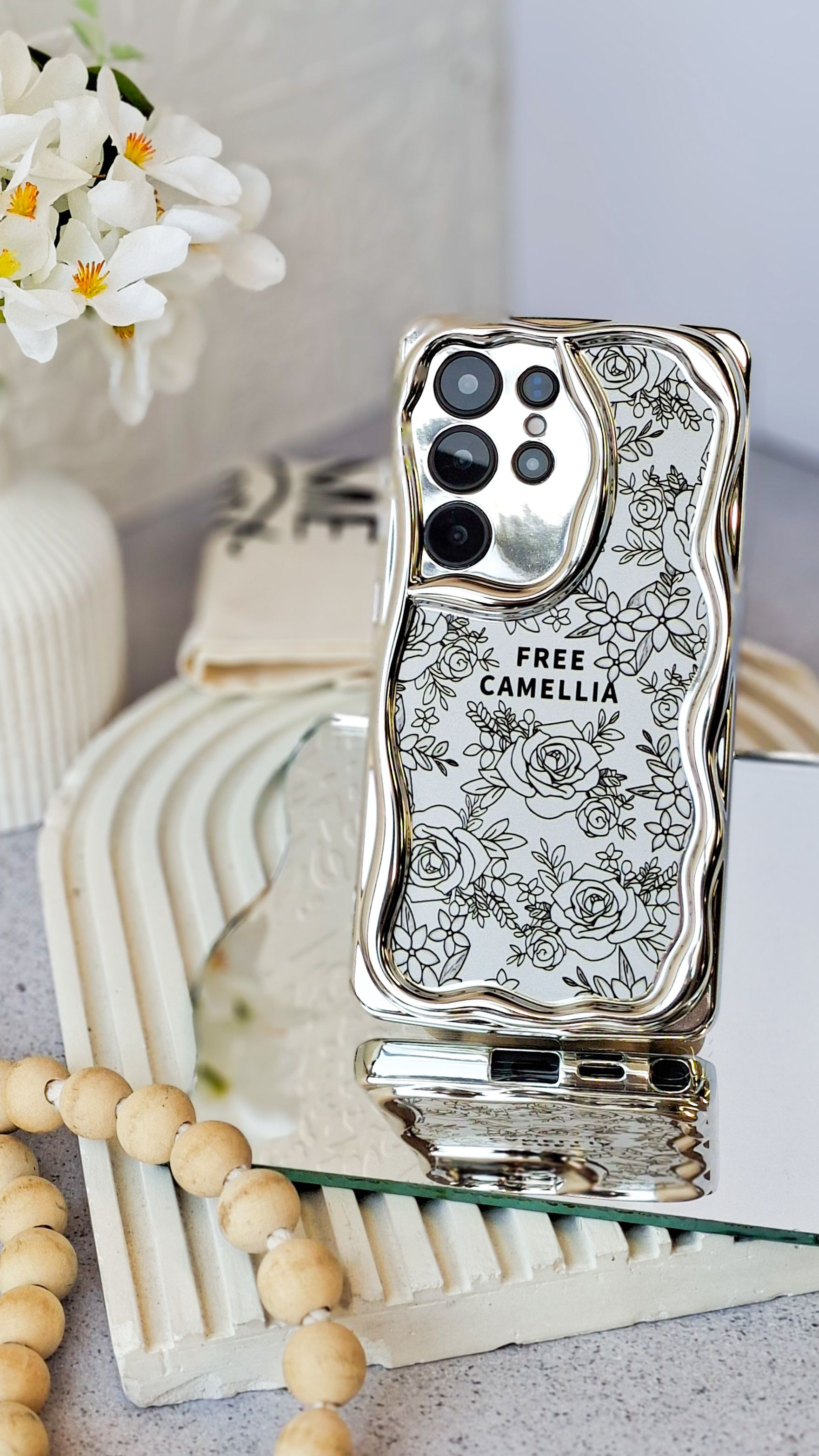 قاب گوشی مدل camellia (00201852) (L)